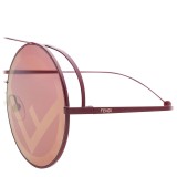 Fendi - Run Away - Red Oversize Sunglasses - Sunglasses - Fendi Eyewear