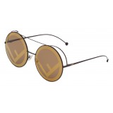 Fendi - Run Away - Occhiali da Sole Oversize Marrone - Sfilata FW17 - Occhiali da Sole - Fendi Eyewear