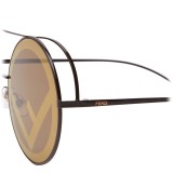 Fendi - Run Away - Occhiali da Sole Oversize Marrone - Sfilata FW17 - Occhiali da Sole - Fendi Eyewear