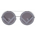 Fendi - Run Away - Black Oversize Sunglasses - Fashion Week 17 - Sunglasses - Fendi Eyewear