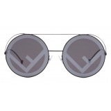 Fendi - Run Away - Occhiali da Sole Oversize Neri - Sfilata FW17 - Occhiali da Sole - Fendi Eyewear
