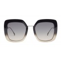 Fendi - Tropical Shine - Black & Grey Oversize Sunglasses - Sunglasses - Fendi Eyewear