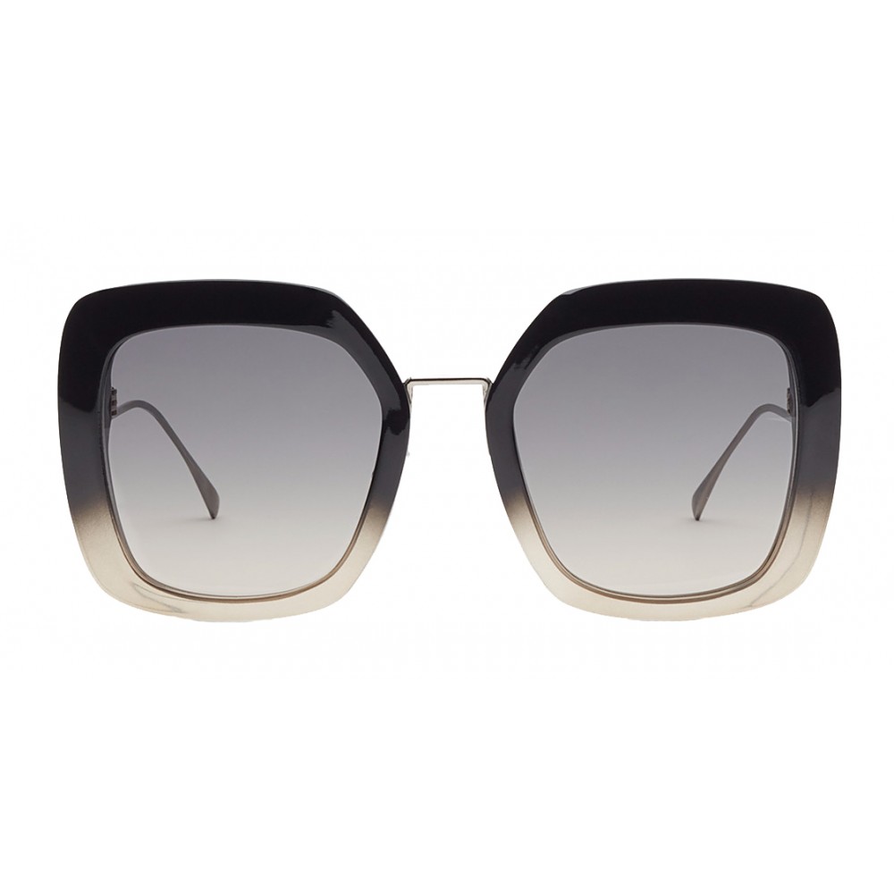 FENDI The Graphy 51mm Geometric Sunglasses - Shiny Black