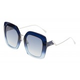 Fendi - Tropical Shine - Occhiali da Sole Oversize Blu e Azzurro - Occhiali da Sole - Fendi Eyewear