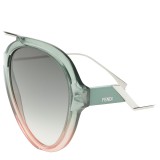 Fendi - Tropical Shine - Occhiali da Sole Aviator Verdi e Rosa - Occhiali da Sole - Fendi Eyewear