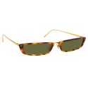 Linda Farrow - Occhiali da Sole Rettangolari 838 C3 - Tartaruga - Linda Farrow Eyewear