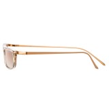 Linda Farrow - Occhiali da Sole Rettangolari 838 C4 - Cenere - Linda Farrow Eyewear