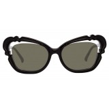 Linda Farrow - 824 C1 Cat Eye Sunglasses - Black - Linda Farrow Eyewear