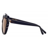 Linda Farrow - 824 C4 Cat Eye Sunglasses - Navy - Linda Farrow Eyewear