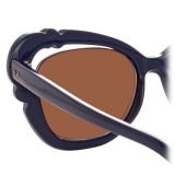 Linda Farrow - 824 C4 Cat Eye Sunglasses - Navy - Linda Farrow Eyewear