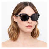 Linda Farrow - 824 C1 Cat Eye Sunglasses - Black - Linda Farrow Eyewear