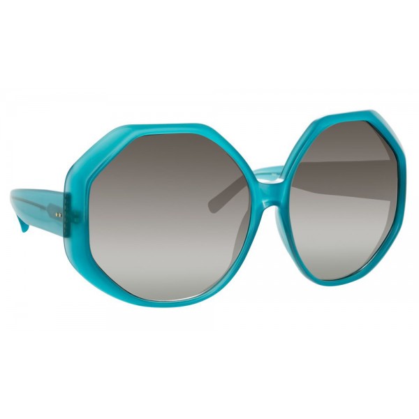 Linda Farrow - 780 C7 Oversized Sunglasses - Turquoise - Linda Farrow Eyewear