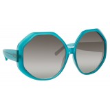 Linda Farrow - 780 C7 Oversized Sunglasses - Turquoise - Linda Farrow Eyewear