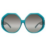 Linda Farrow - 780 C7 Oversized Sunglasses - Turquoise - Linda Farrow Eyewear