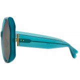 Linda Farrow - 780 C7 Oversized Sunglasses - Turquoise - Linda Farrow Eyewear