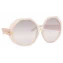 Linda Farrow - 780 C6 Oversized Sunglasses - Milky Pink - Linda Farrow Eyewear