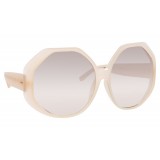 Linda Farrow - 780 C6 Oversized Sunglasses - Milky Pink - Linda Farrow Eyewear