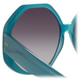 Linda Farrow - 780 C7 Oversized Sunglasses - Turquoise - Linda Farrow Eyewear