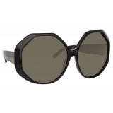 Linda Farrow - 780 C1 Oversized Sunglasses - Black - Linda Farrow Eyewear