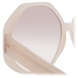 Linda Farrow - 780 C6 Oversized Sunglasses - Milky Pink - Linda Farrow Eyewear