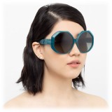 Linda Farrow - 780 C7 Oversized Sunglasses - Turquoise - Linda Farrow Eyewear