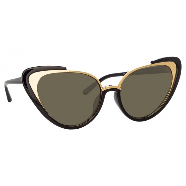 Linda Farrow - 736 C1 Cat Eye Sunglasses - Black - Linda Farrow Eyewear