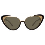 Linda Farrow - 736 C1 Cat Eye Sunglasses - Black - Linda Farrow Eyewear