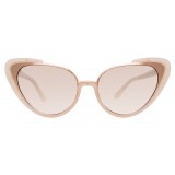 Linda Farrow - 736 C6 Cat Eye Sunglasses - Milky Pink - Linda Farrow Eyewear