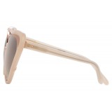 Linda Farrow - 736 C6 Cat Eye Sunglasses - Milky Pink - Linda Farrow Eyewear