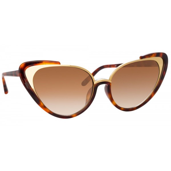 Linda Farrow - 736 C2 Cat Eye Sunglasses - Tortoise - Linda Farrow Eyewear