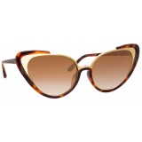 Linda Farrow - 736 C2 Cat Eye Sunglasses - Tortoise - Linda Farrow Eyewear