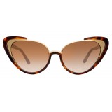 Linda Farrow - 736 C2 Cat Eye Sunglasses - Tortoise - Linda Farrow Eyewear