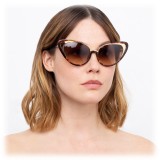 Linda Farrow - 736 C2 Cat Eye Sunglasses - Tortoise - Linda Farrow Eyewear