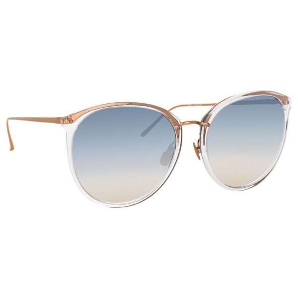 Linda Farrow - 747 C16 Oversized Sunglasses - Clear Gold - Linda Farrow Eyewear