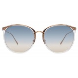 Linda Farrow - 747 C16 Oversized Sunglasses - Clear Gold - Linda Farrow Eyewear