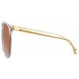 Linda Farrow - 747 C15 Oversized Sunglasses - Clear - Linda Farrow Eyewear