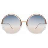 Linda Farrow - 457 C32 Round Sunglasses - Clear - Linda Farrow Eyewear