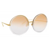 Linda Farrow - 457 C31 Round Sunglasses - Clear Gold - Linda Farrow Eyewear