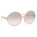 Linda Farrow - 657 C15 Round Sunglasses - Milky Pink - Linda Farrow Eyewear