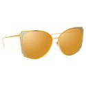 Linda Farrow - 762 C2 Cat Eye Sunglasses - Yellow Gold and Nickel - Linda Farrow Eyewear