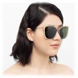 Linda Farrow - 762 C1 Cat Eye Sunglasses - Nickel - Linda Farrow Eyewear