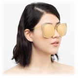 Linda Farrow - 762 C2 Cat Eye Sunglasses - Yellow Gold and Nickel - Linda Farrow Eyewear