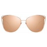 Linda Farrow - 809 C3 Cat Eye Sunglasses - Rose Gold - Linda Farrow Eyewear