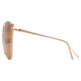 Linda Farrow - 809 C3 Cat Eye Sunglasses - Rose Gold - Linda Farrow Eyewear