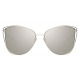 Linda Farrow - 809 C2 Cat Eye Sunglasses - White Gold - Linda Farrow Eyewear