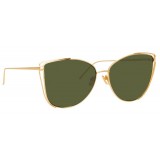 Linda Farrow - 809 C4 Cat Eye Sunglasses - Yellow Gold - Linda Farrow Eyewear