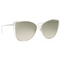 Linda Farrow - 809 C5 Cat Eye Sunglasses - White Gold - Linda Farrow Eyewear