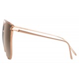 Linda Farrow - 809 C5 Cat Eye Sunglasses - Rose Gold - Linda Farrow Eyewear