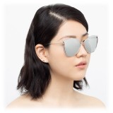 Linda Farrow - 809 C2 Cat Eye Sunglasses - White Gold - Linda Farrow Eyewear