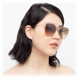 Linda Farrow - 809 C5 Cat Eye Sunglasses - Rose Gold - Linda Farrow Eyewear